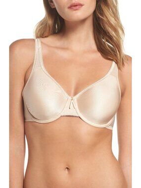 🆕WACOAL Basic Beauty Full Non-padded Seamless Underwire Bra 38G Beige #855192